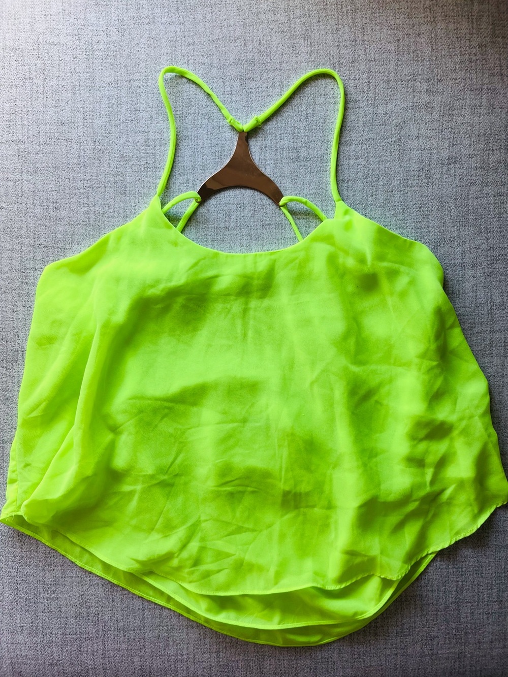 Do & Be Neon Lime Racerback Cami Tank Top